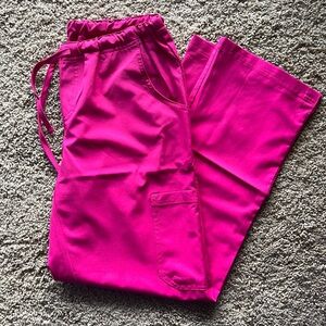 Hot pink scrub pants